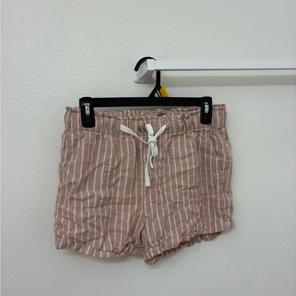 Streetwear Society High Waist Pink Striped Shorts